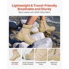 Men s Tactical Military Work Boots 8  Side Zipper Lightweight Combat Boots