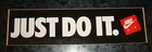 1980s Nike Air Logo Just Do It Original Bumper Sticker Car Decal Swoosh 11  Long