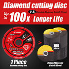 Ezarc Diamond Cutting Wheel Dry Cutting Blade Cut Off Wheel For Metal Steel Iron