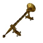 Vintage Fleur De Lis Gold Iron Candelabra Wall Sconce