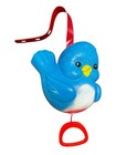 Fisher Price 1968 Blue Bird Music Box Vintage  Small Baby Musical Toy Works 