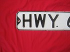 Vintage Retired  hwy 64  24 X 6 Embossed Road street Sign