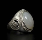11g Chinese Tibetan Silver Ring Banzhi A412
