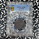 1859 Canada Large Cent Pcgs Au58 Lot g1120 Narrow  9 