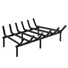 21 24 30 log Grate Heavy Duty Solid Steel Burning Fireplace Wood Firewood 