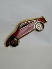 Hallmark Red Coupe Lapel Pin Sports Car Automobile Red And Gold Colored Vintage