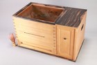 Japanese Paulownia Black Persimmon Braizer Hibachi 18 11inch Tea Ceremony