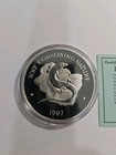 1997 Bermuda  1 Silver Wwf Conserving Nature  925 Proof Bermuda Skink