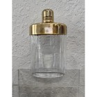 Vintage Engraved  to Us  Travel 3-piece Glass Liquor Flask Set W  Black Case