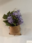Vintage Hanging Thai Basket  Harvest Basket  Rattan Thai Pouch Basket