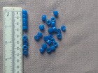 Greasy Opal Blue Bulk African Trade Crow Beads Murano Venetian Vintage Glass