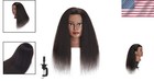 Mannequin Head Human Hair 16 Inch Afro Styling Practice Cosmetology