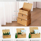 Wicker Storage Basket With Lid seagrass Shelf Basket Set Of 3 nautral