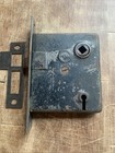 2 Vintage Penn Mortise Door Locks Hardware Strike Plates Salvage No Key 5-1 4  H