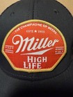 Miller High Life Trucker Hat Black Snapback Mesh Beer Logo Cap Adult One Size