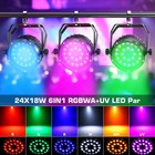U king 24x18w 6in1 Rgbwa uv Waterproof Par Light Dmx Outdoor Stage Wash Lighting