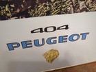 Rare Peugeot 404 Dealer Car Ad Large Poster Sign Framed France Vtg 33x23 Mcm 