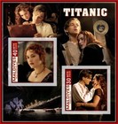 Stamps  Cinema Titanic 8 Sheets Perforated New
