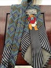 Donald Duck Necktie Mickey   Co  Disney Atlas Design Vintage 1990 Italy Vgc