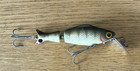 Vintage Wood s Mfg  Co  Spot Tail Jointed Minnow - Pike Scale - Circa 1950 s