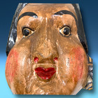 Vtg Mexico Guerrero Carved Wooden Winged Angel Cherub Folk Art Wall Primitive