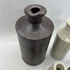 Lot Of 5 Antique Vintage Stoneware Ink Bottles 
