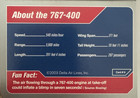 Delta Airline Boeing 767-400 Collectible Trading Card  9
