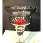 1698   Clear Glass Peg Votive And Tea Light Candle Holder