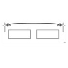 Headstone - Grave Marker - Granite Flat -  48 X 12 X 4  -  Includes Engraving