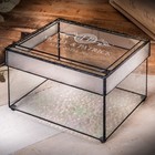 Personalized Wedding Card Box For Recept Decorative Clear Monogrmed