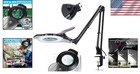 Magnifying Glass Led Lamp 10x 30x Lighted Stand Crafts Reading Hobbies