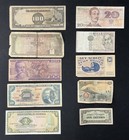 10 Mixed Foreign Circulated Bank Note Paper Currency Lot   World Currency Z307