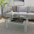 White Coffee Table Clear Coffee Table Modern Side Center Tables Living Room Livi