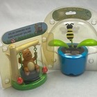 Lot Of 4 Solar Power Bobble Head Swinging Dancing Toys  Monkey bear frog flower