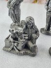 5 Pewter Figurines -michael Ricker Christmas Gift Of Love Kids   Numbered