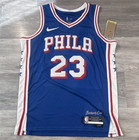 Lebron James  23 Philadelphia 76ers Blue Dri-fit Swingman Basketball Jersey New