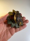 Antique Hubley Cast Iron Pear Door Knocker Floral Leaf Painted 3    Pennsylvania