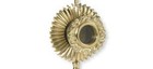 N g  Brass Round Personal Reliquary Catholic Relic Holder  6 1 4 Inch