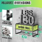 Power Tool Organizer 3 Layer Wall Mount 4 Drill Holders 150lbs Metal Rack