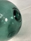 Vintage Large 10  Blown Glass Japanese Fishing Float Buoy Ball Bubble Blue Green