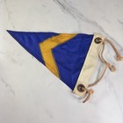 Vintage Nylon First Repeater Signal Flag 1st Substitute Maritime Blue Gold 13 