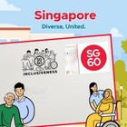 Singapore 2025 Sg60 Monthly Slogan Design May  inclusiveness  Postal Slogan Canc