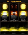 Auxbeam 9 inch 300w Amber Side Shooter Led Driving Ditch Light Spot Fog Pods Drl