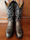 Nocona Boots Vintage Teju Lizard Men   s  Steel Grey Western Cowboy Boots  Us 9 D