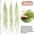  Faux Spanish Moss - Artificial Hanging Moss Bulk For Plants 3pcs Fake Green-2