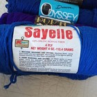 Mixed Lot Of 6 Assorted Blue Acrylic Worsted Weight  4 Yarn 3oz-4oz Skeins