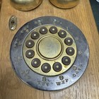 Vintage Oak Wooden  Electric - Rotary Dial - Wall Telephone 