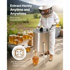 Manual Honey Extractor 4 8 Frame Beekeeping Honeycomb Spinner Stainless Steel