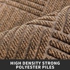 Indoor Outdoor Front Door Mat All Weather Non-slip Rubber 29 5 x17  Brown New