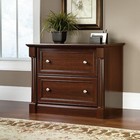 Lateral File Cabinet Cherry Wood 2 Drawer Document Storage Office Home Furniture